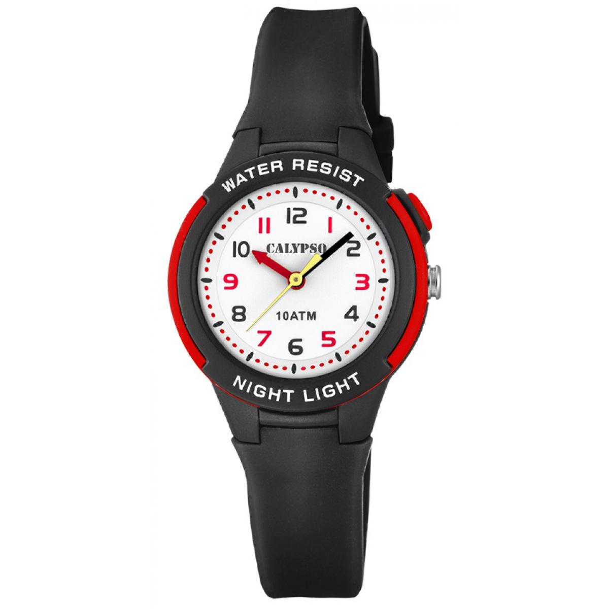 Montre pour enfant en stainless, bracelet de silicone, 10ATM