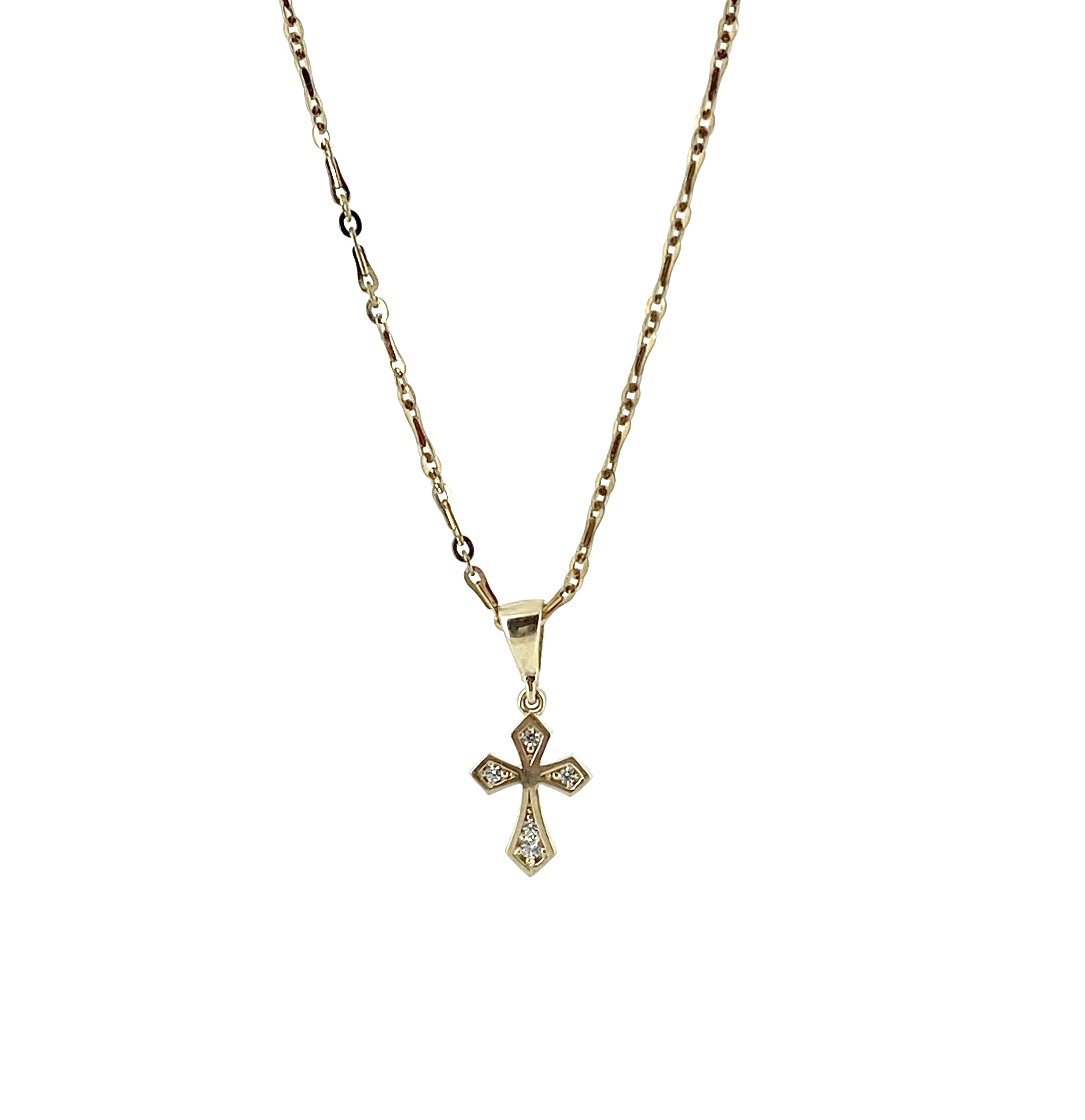 Pendentif pour enfant en or 10k, croix