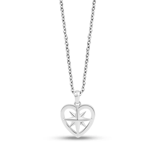 Pendentif pour femme en stainless, coeur, étoile - ZW-P43W-18 - Arezzo