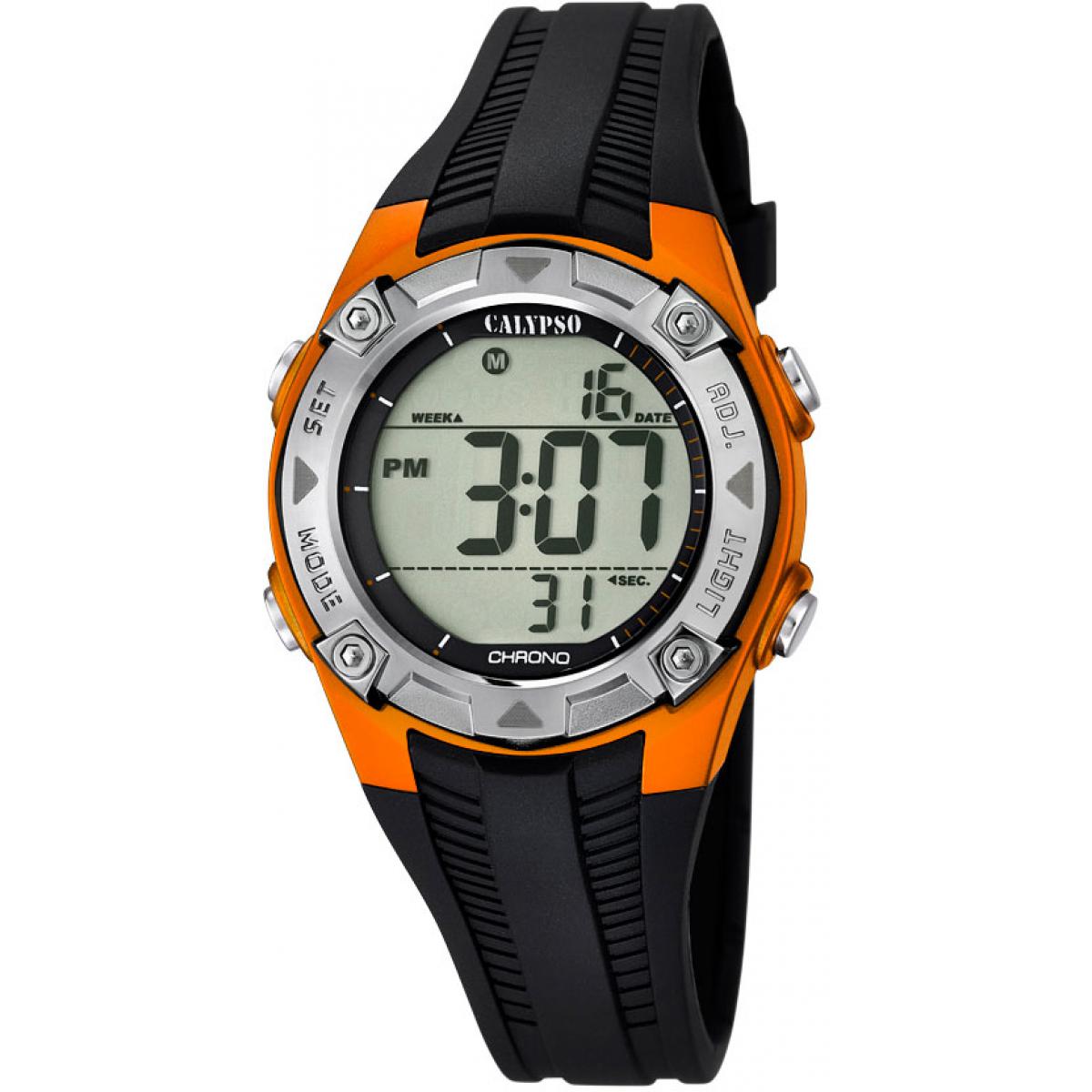 Montre stainless, bracelet silicone, 10ATM