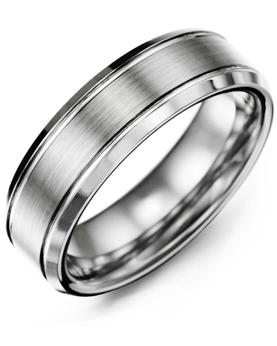 Bague pour homme en tungstène