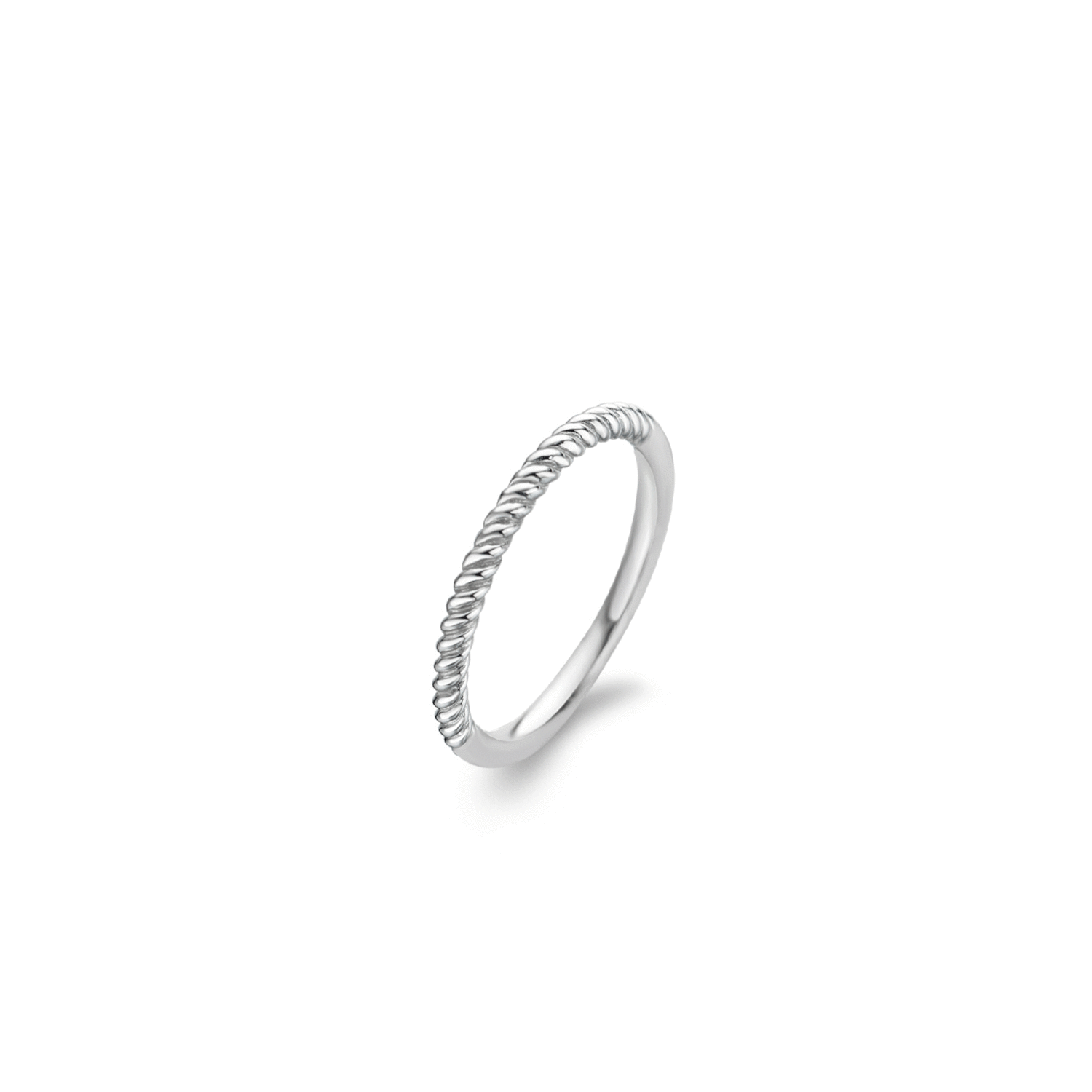 Bague pour femme en argent 925, torsadé