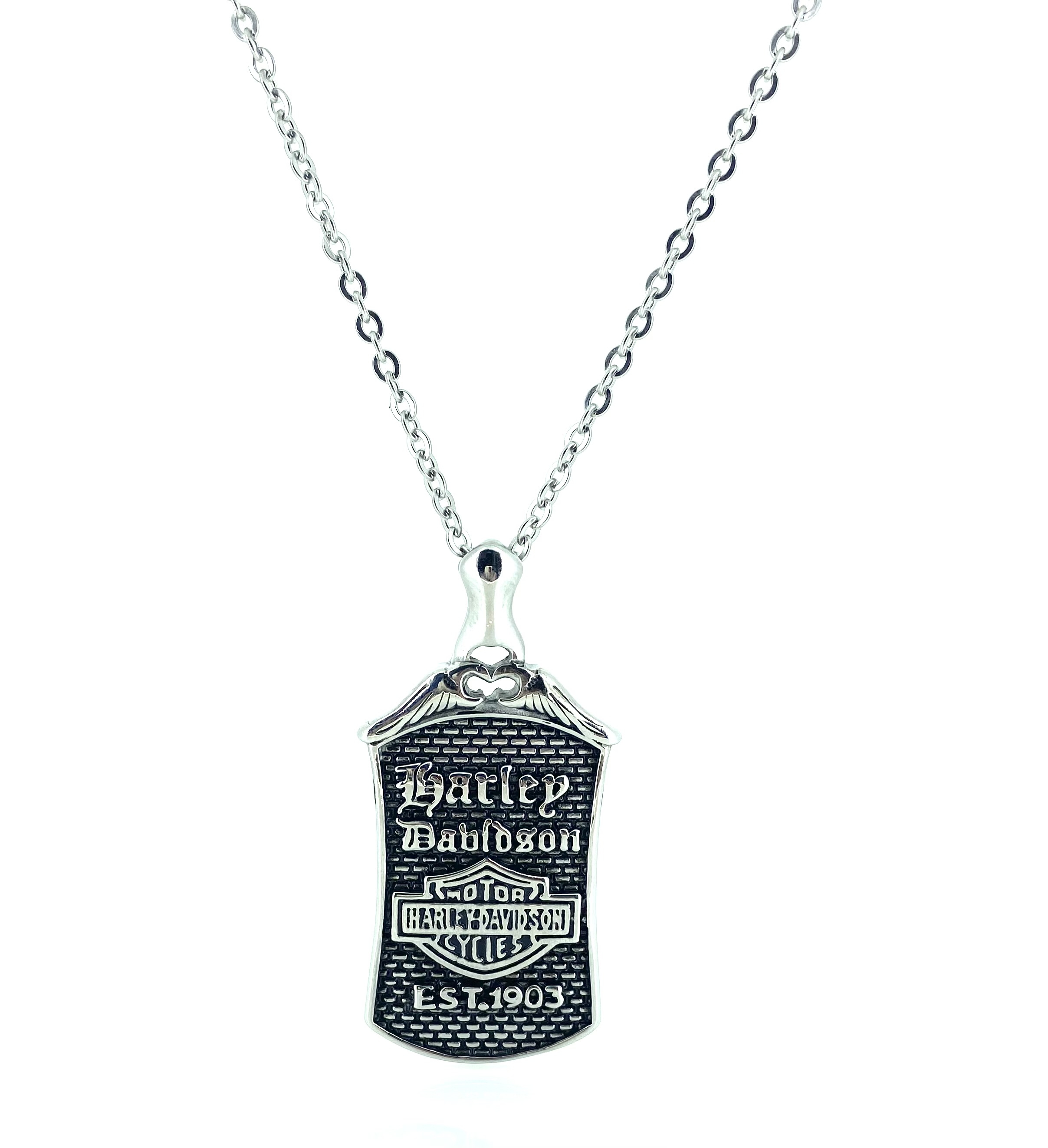 Pendentif pour homme en stainless, harley davidson - HARLEY05 - Nathalie Belanger