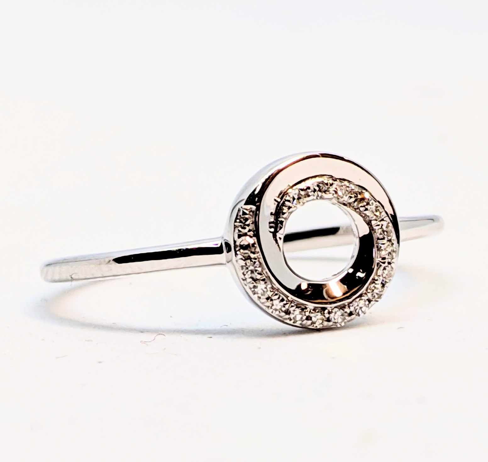 Bague or 10K, 5 points de diamants total