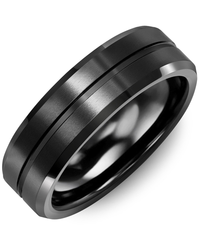 Bague pour homme en céramique
