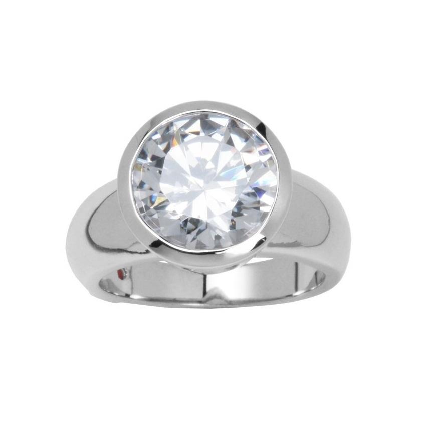 Bague argent 925, pierre de 11MM