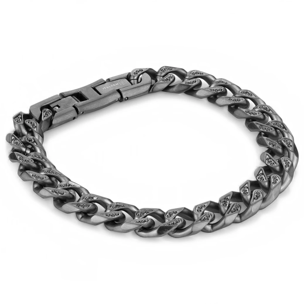 Bracelet homme, stainless, gourmette