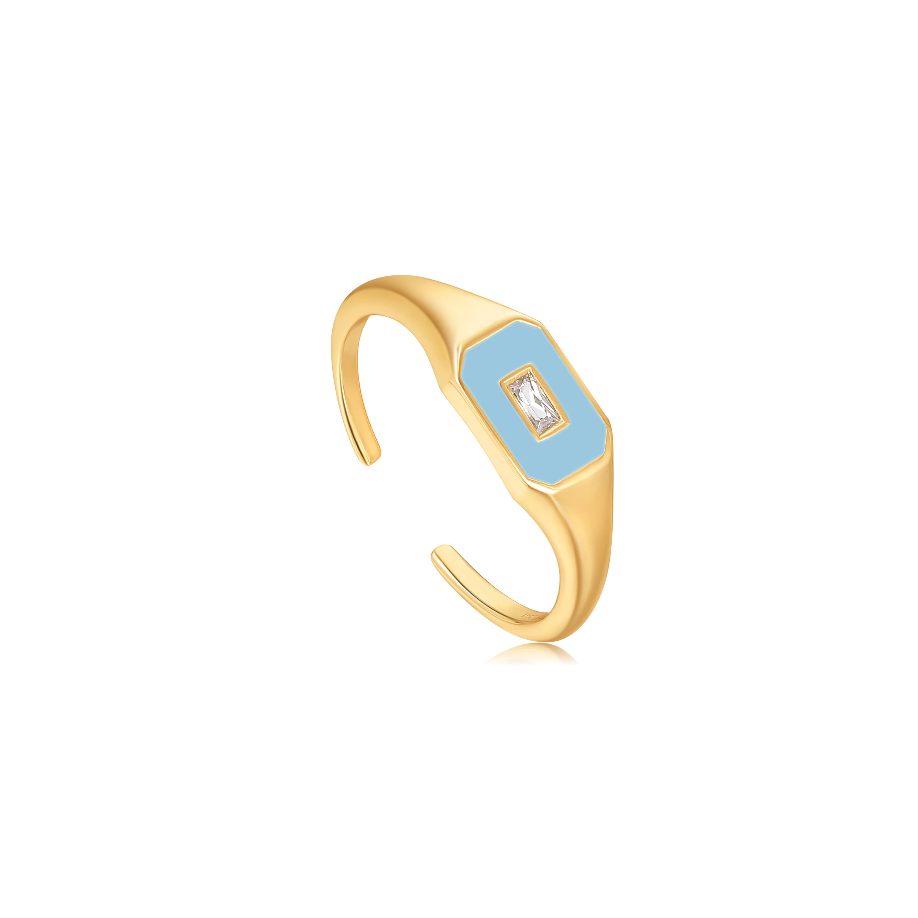 Bague pour femme en argent 925, ouverte, - R028-01G-B - Ania Haie