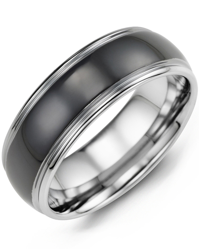 Bague pour homme en tungstène