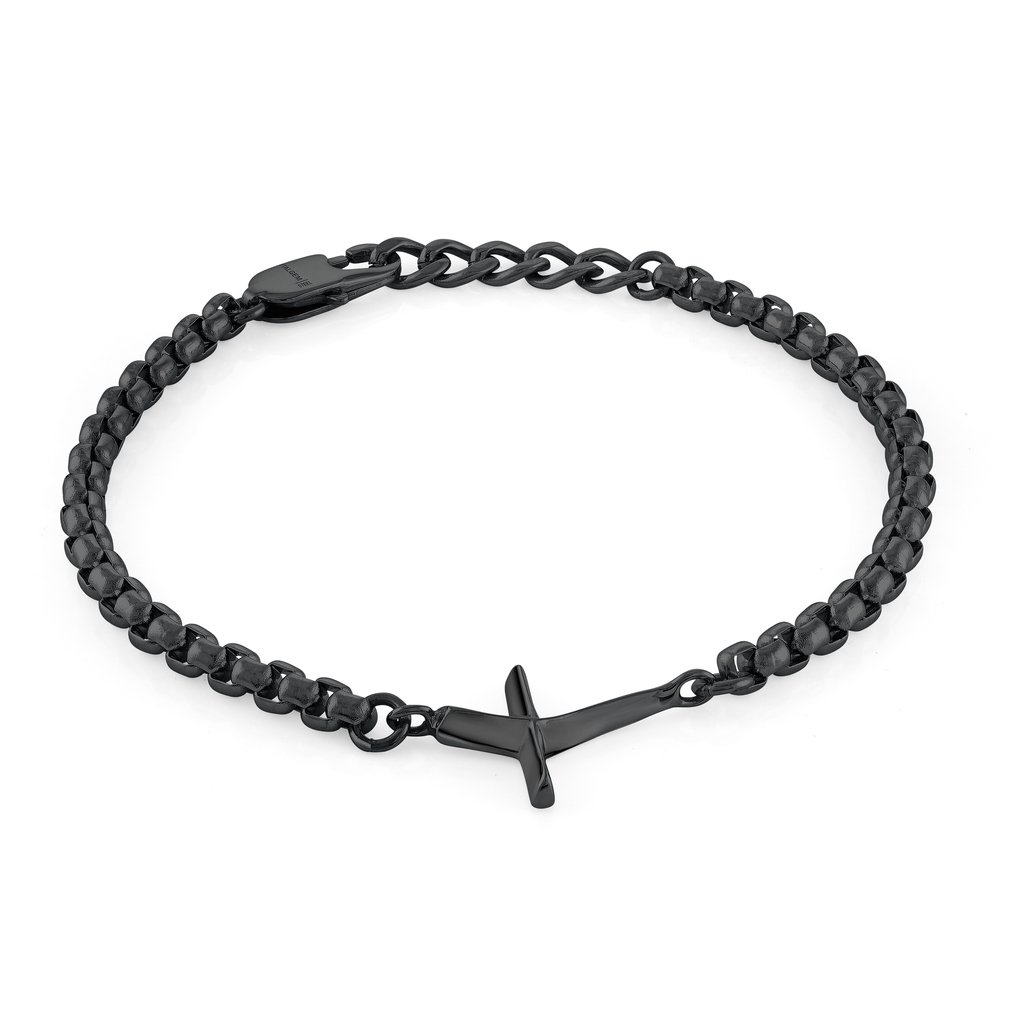 Bracelet pour homme en stainless, croix