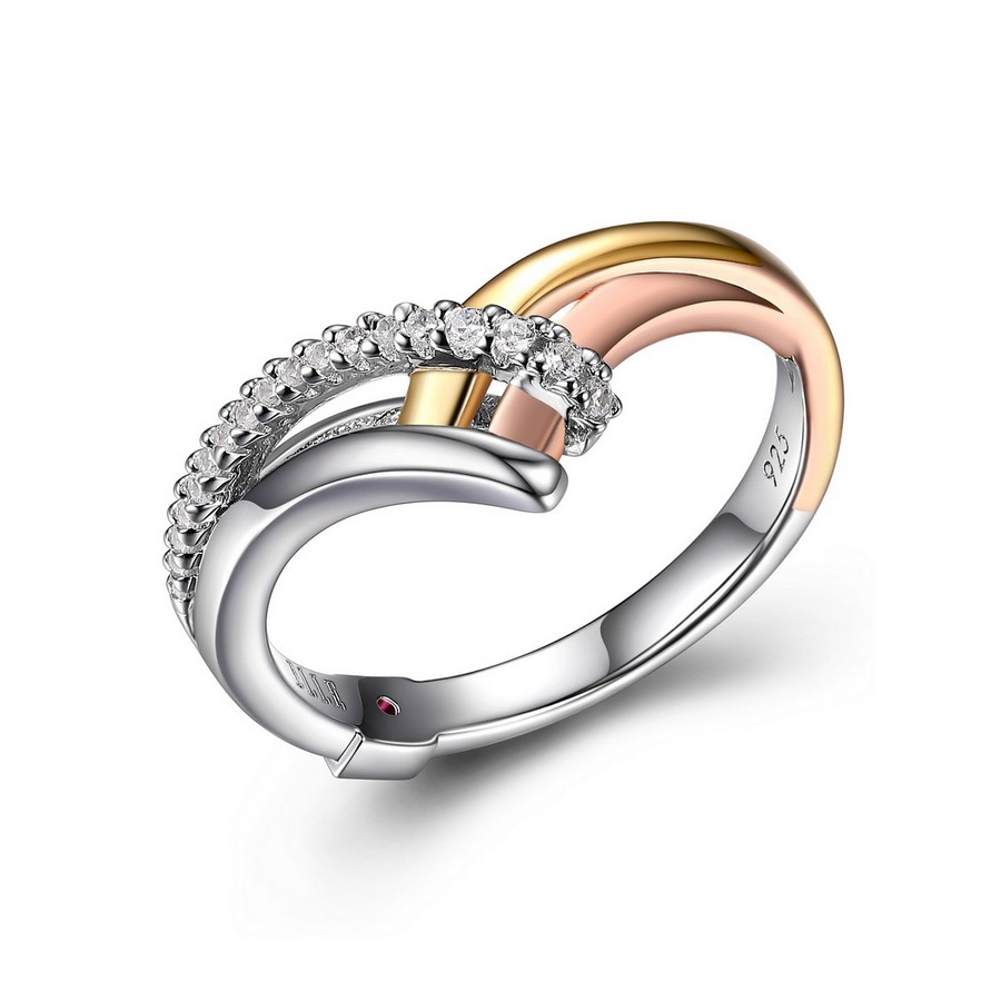 Bague argent 925, forme de 