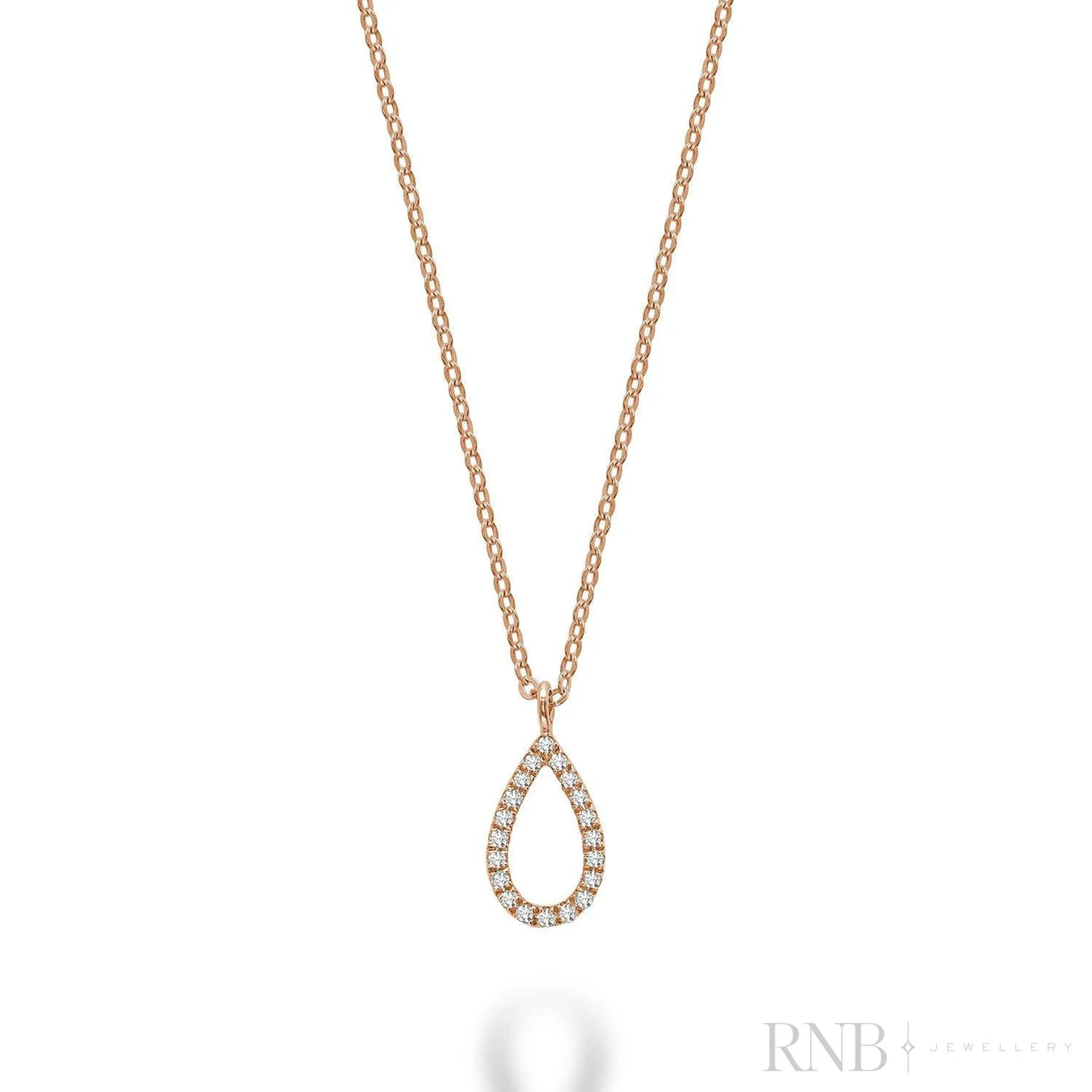 Pendentif pour femme en or 14k, 20 diamants I-1 HI pour 0.06 carat - 09-04CPR1R - RNB