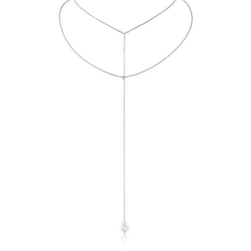 Collier pour femme en argent 925, zircon
