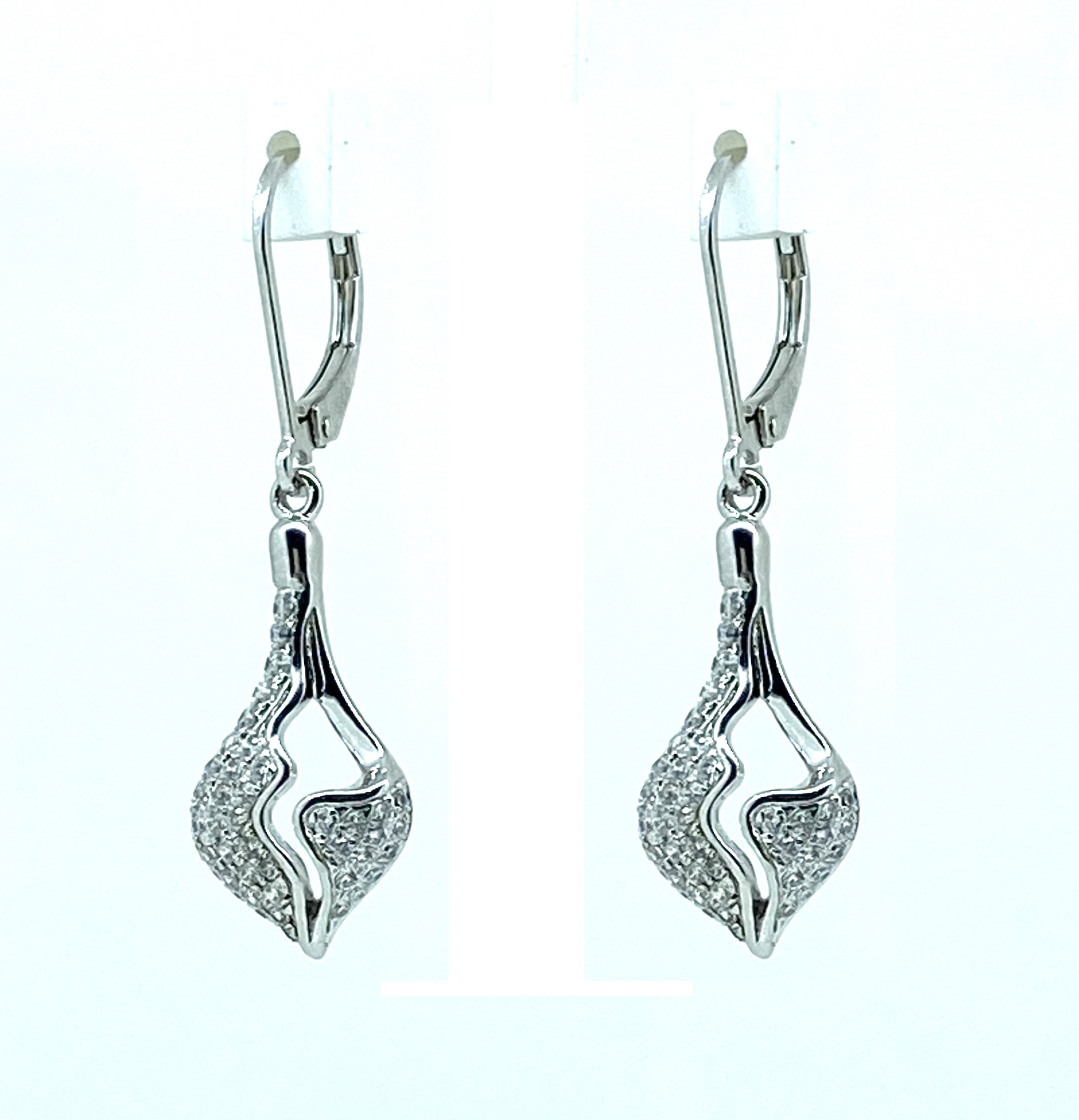 Boucles d'oreilles pour femme en argent 925, cubic zirconium - BO413 - Divers