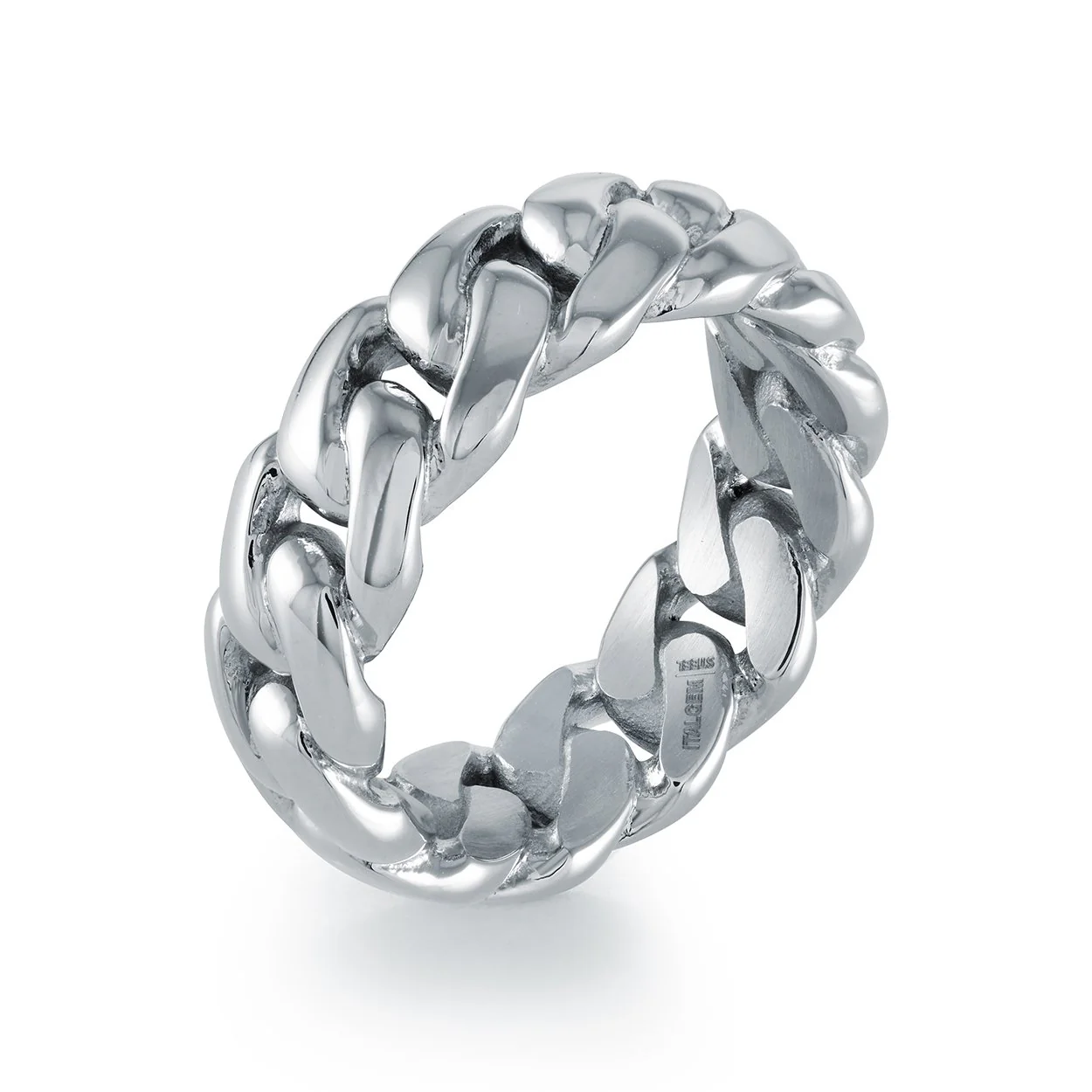 Bague pour homme en stainless, gourmette - SMR70-10 - Italgem