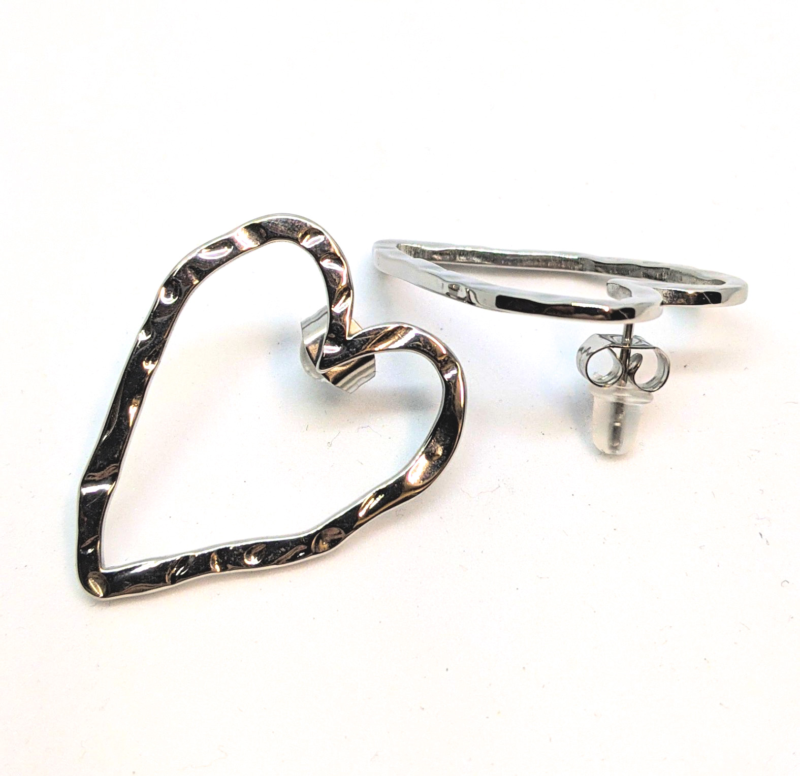 Boucles d'oreilles stainless, coeur
