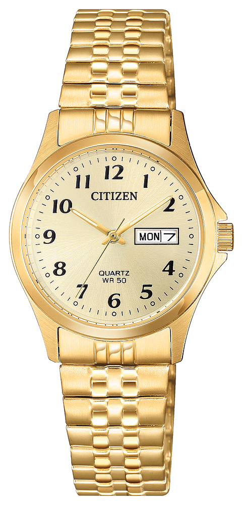 Montre pour femme en stainless, bracelet élastique, 5ATM - EQ2002-91P - Citizen