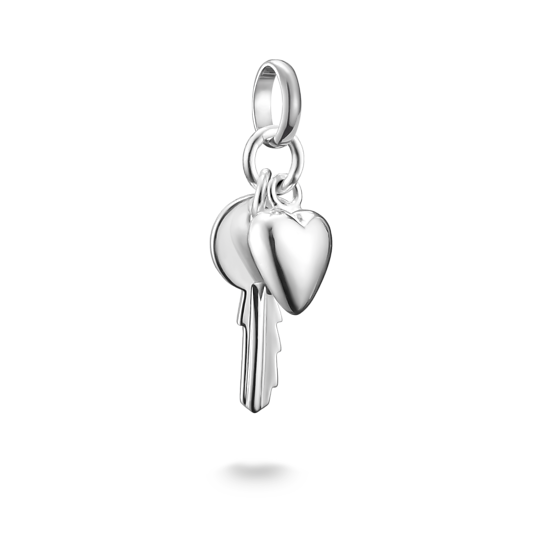 Breloque pour femme en argent 925, coeur, clée - CC1233-001-21 - Thomas Sabo