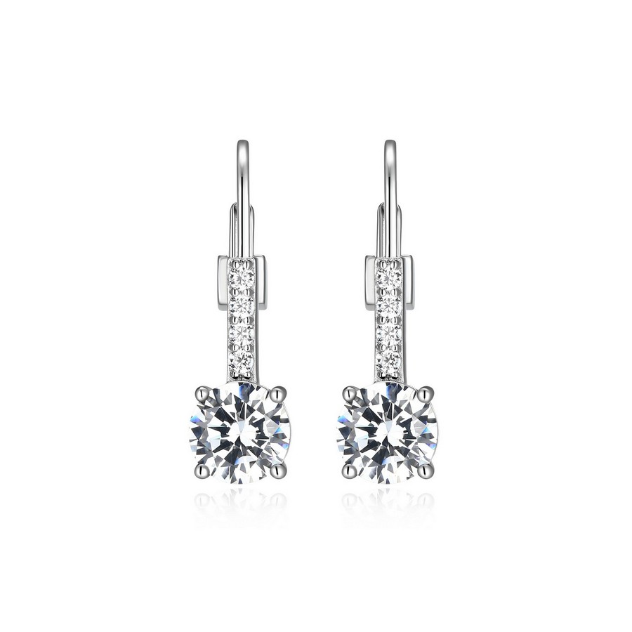 Boucles d'oreilles pour femme en argent 925, cubic zirconium - R2LCW5000R - ELLE