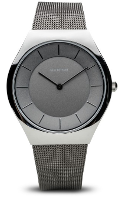 Montre homme, stainless, bracelet mèche, verre saphir, 5ATM