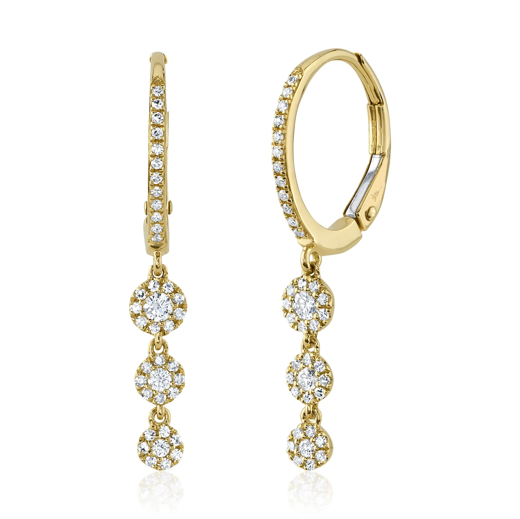 Boucles d'oreilles pour femme en or 14k, 0.32 carat de diamants SI - SC55002821V6 - Shy Creations