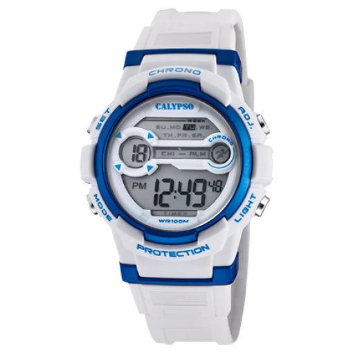 Montre pour enfant avec bracelet de silicone, lumière, chrono, alarme, minuterie