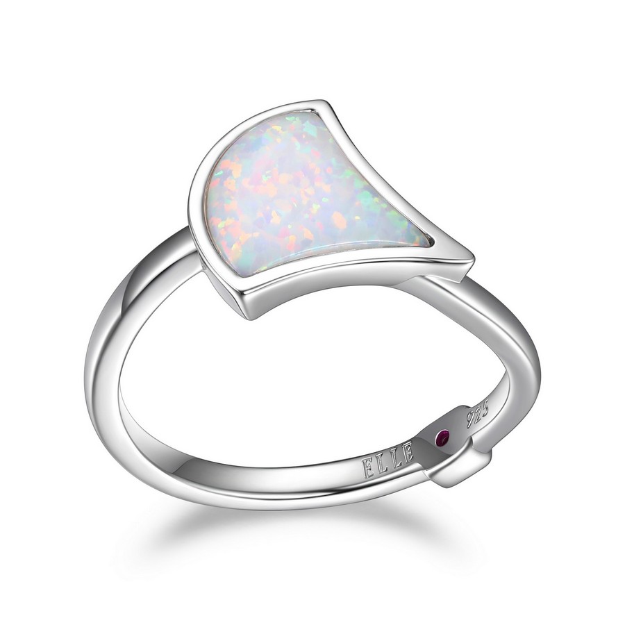 Bague pour femme en argent 925, opale