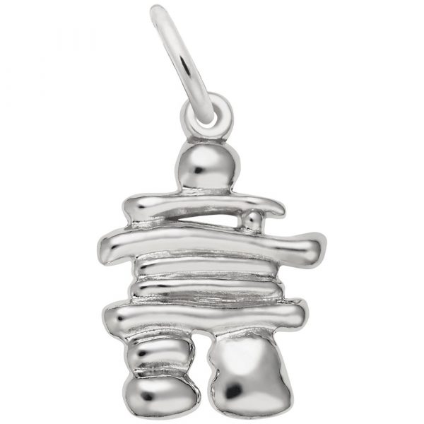 Pendentif en argent 925, inukshuk