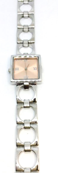 Montre femme, argent 925, mouvement suisse, cadran carré