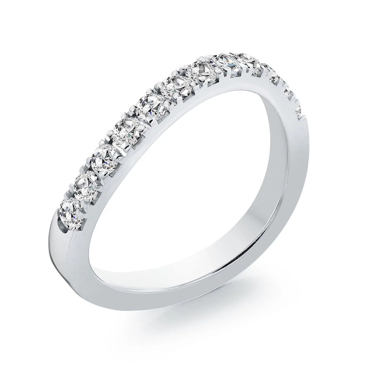 Jonc semi-éternité pour femme en stainless, cubic zirconium - SWR26-7 - Italgem