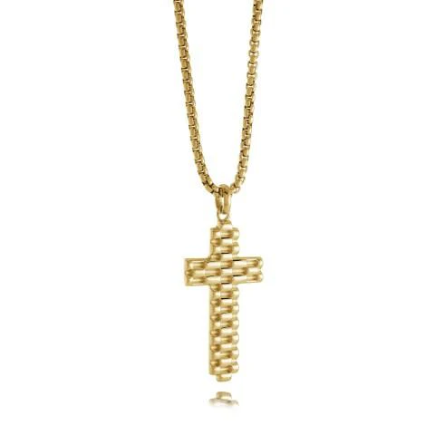 Pendentif pour homme en stainless, croix - SC197 - Italgem