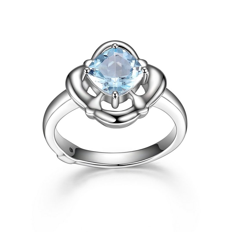 Bague argent 925, fleur