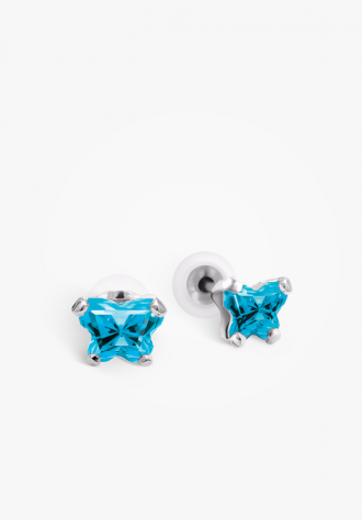 Boucles d'oreilles pour enfant en argent 925, décembre