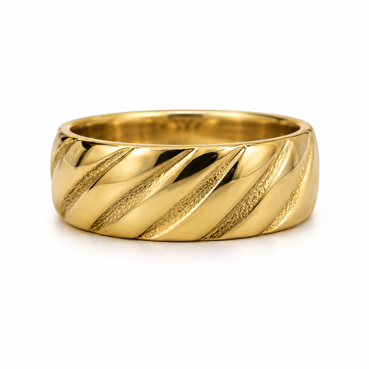 Jonc pour homme en or 10k - JH51 - Fortier Design
