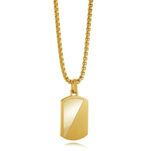 Pendentif pour homme en stainless, plaque - SP379 - Italgem