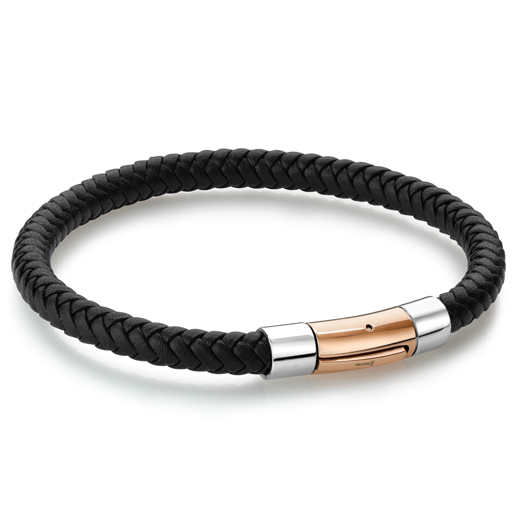 Bracelet de cuir et stainless