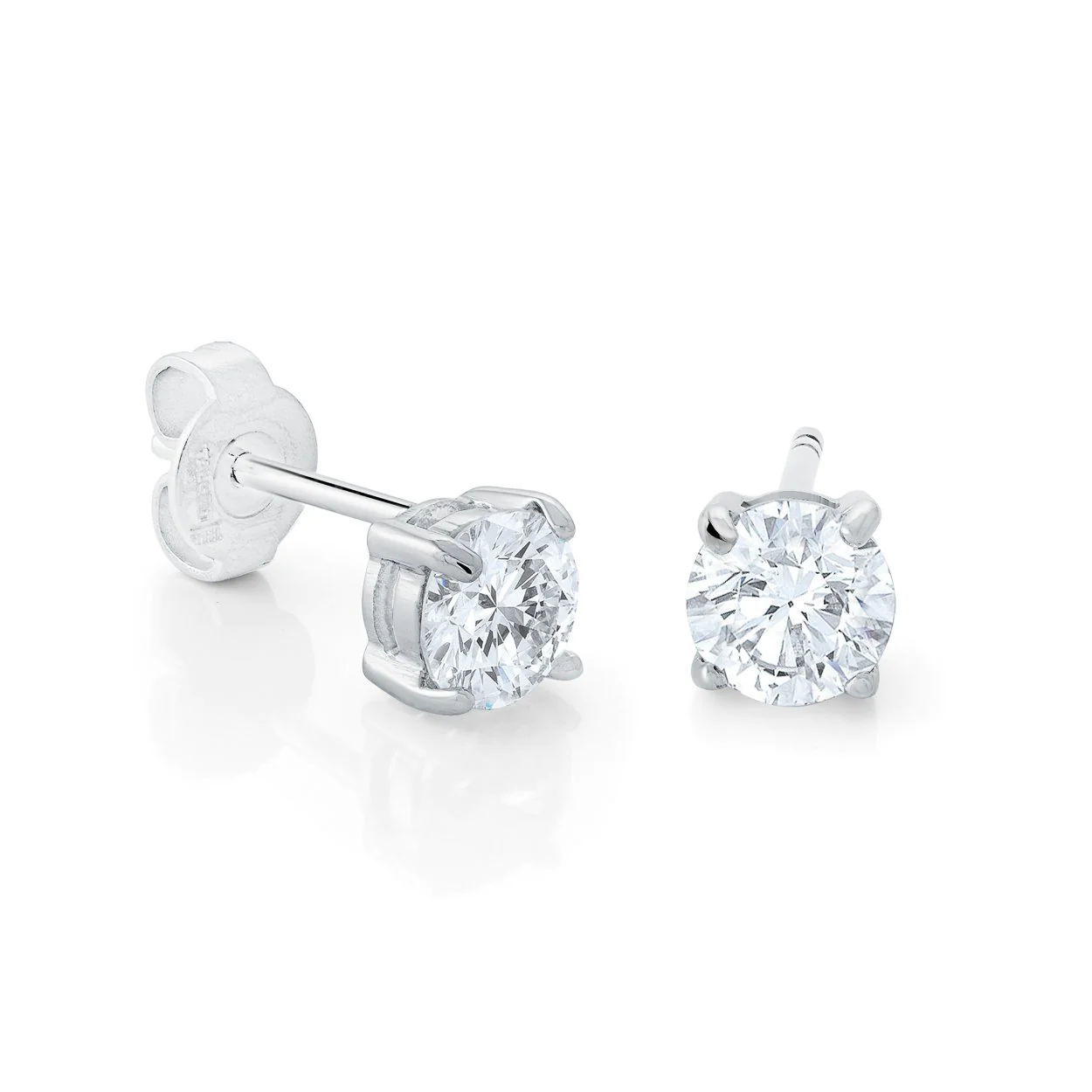 Boucles d'oreilles en stainless, cubic zirconium