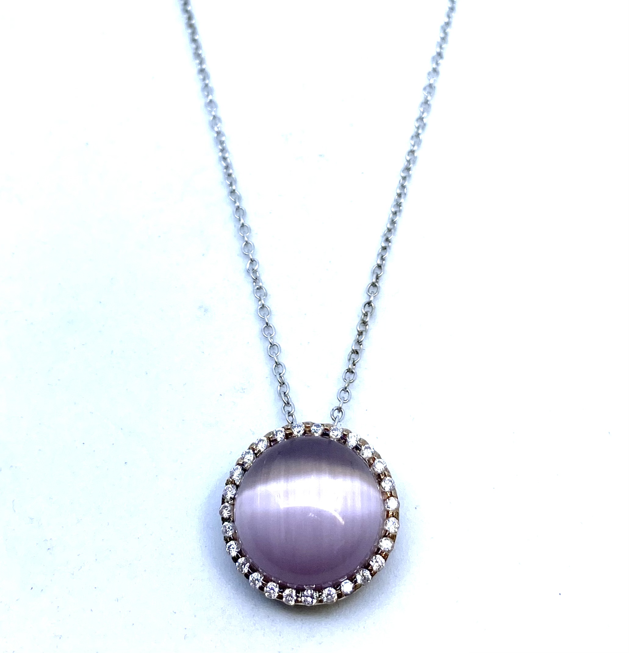Pendentif pour femme en argent 925, zircons