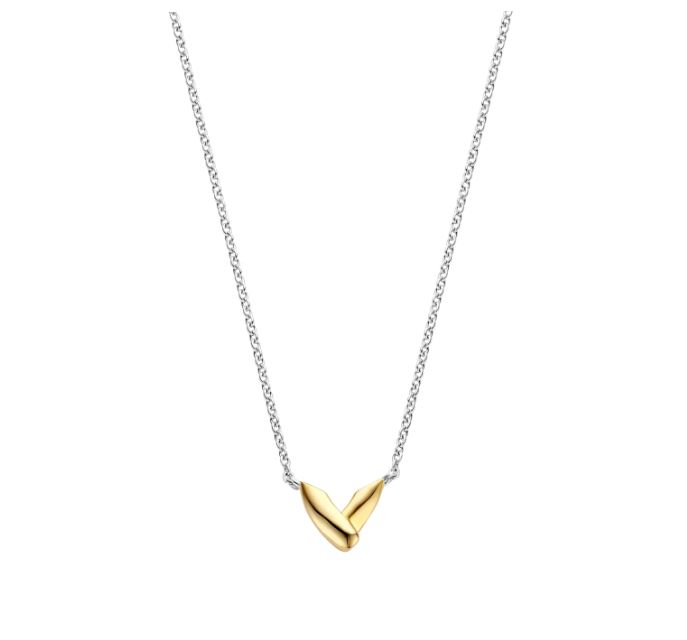 Pendentif pour femme en argent 925, queue de baleine