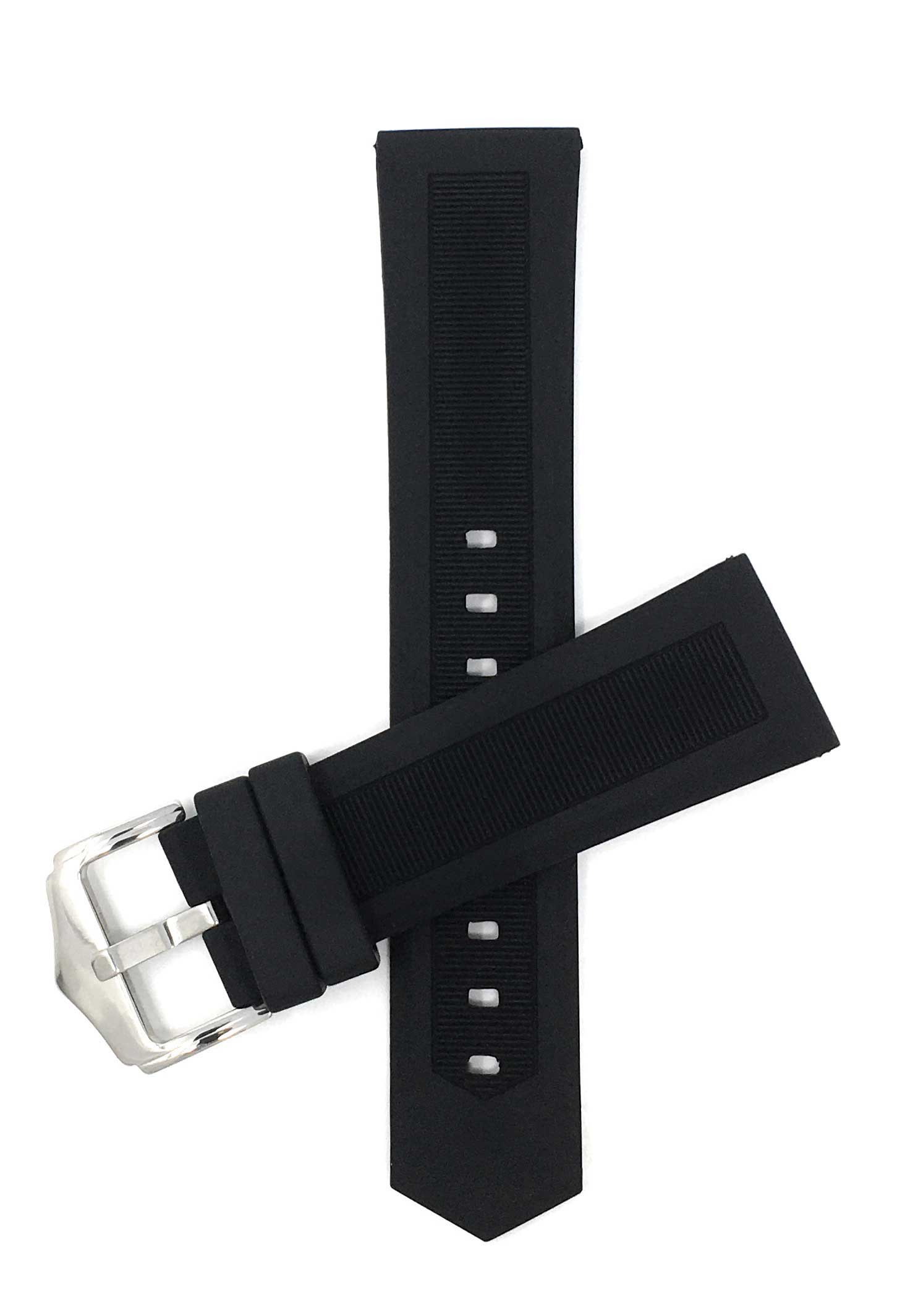 Bracelet de montre en silicone et stainless