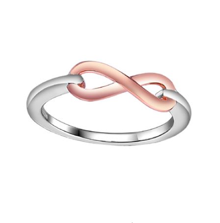 Bague argent 925, infini