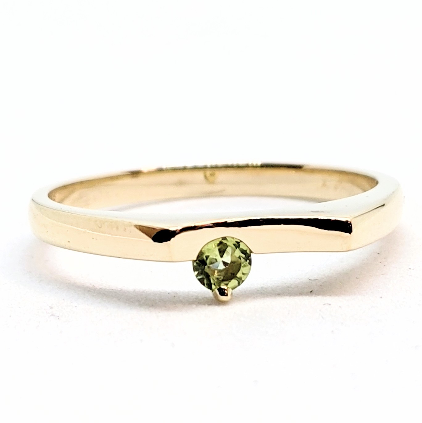 Bague or 10K, pierre de naissance naturelle