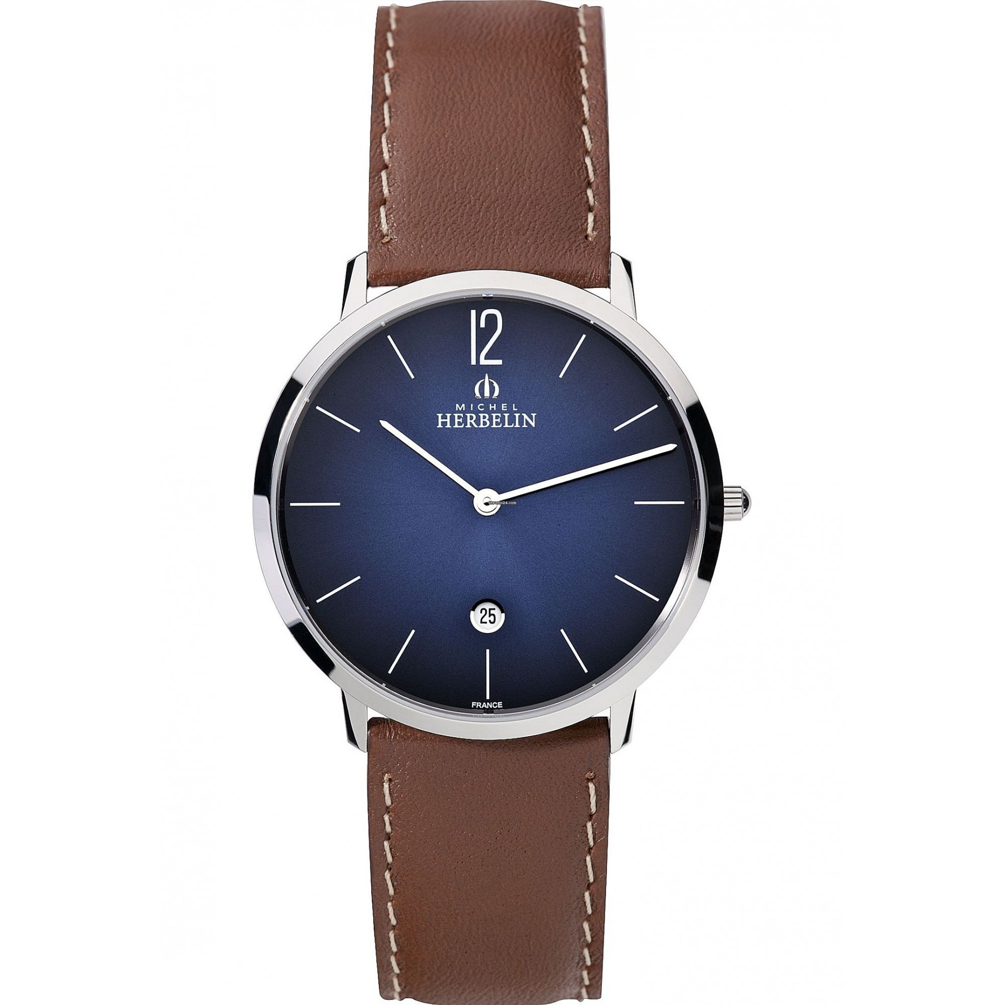 Montre homme, stainless et cuir de haute qualité