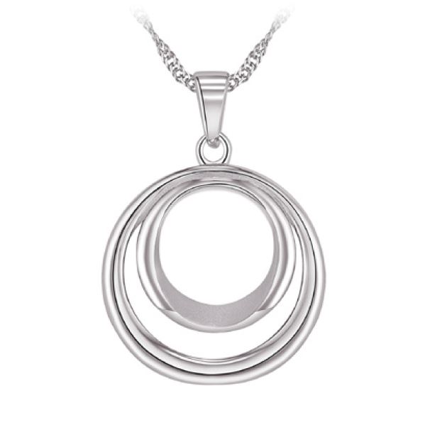Pendantif argent 925, 2 cercles