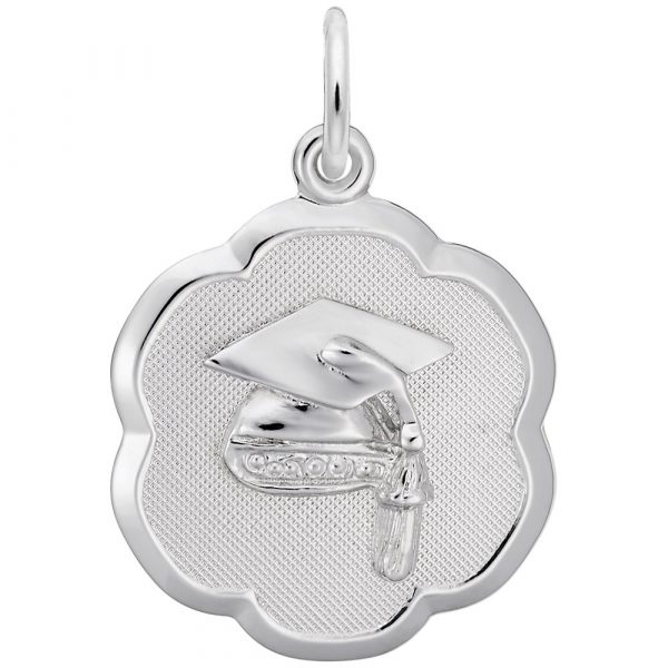 Pendentif en argent 925, médaillon de graduation