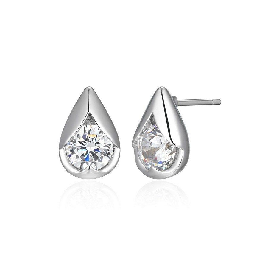 Boucles d'oreilles pour femme en argent 925, cubic zirconium - R2LCVD0058 - ELLE