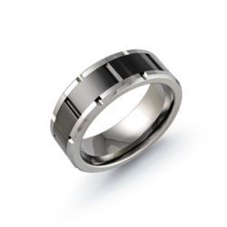 Jonc pour homme en tungstène