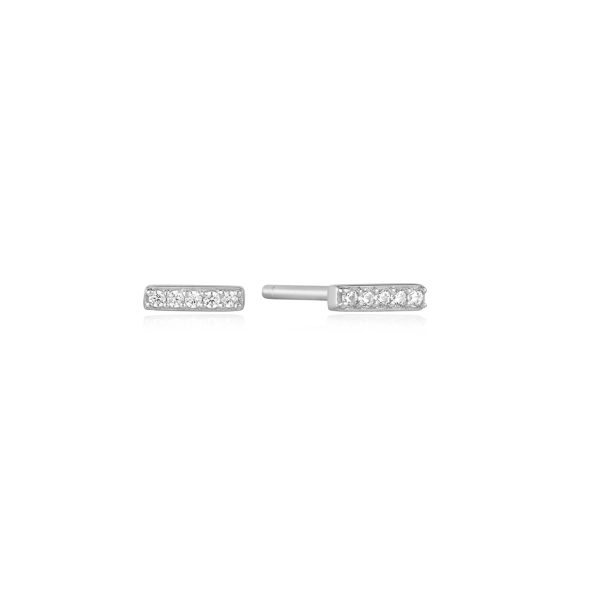 Boucles d'oreilles pour femme en argent 925, zircons - E037-01H - Ania Haie