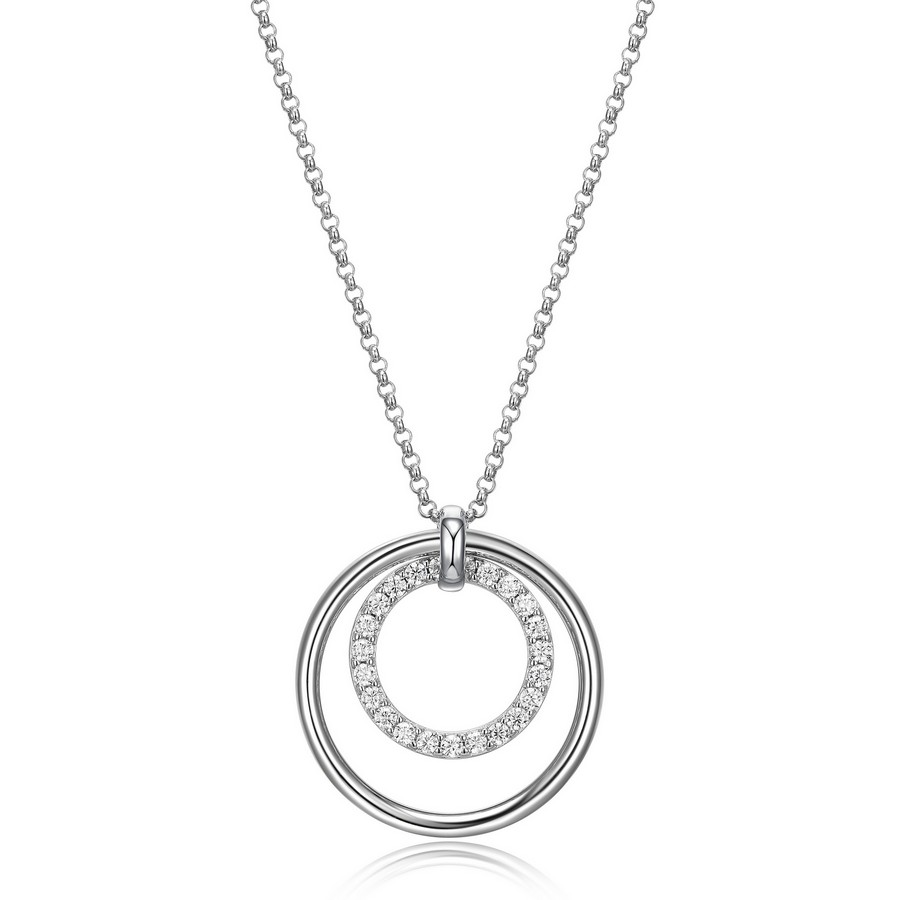 Pendentif pour femme en argent 925, cubic zirconium - R0LBTN0048 - ELLE