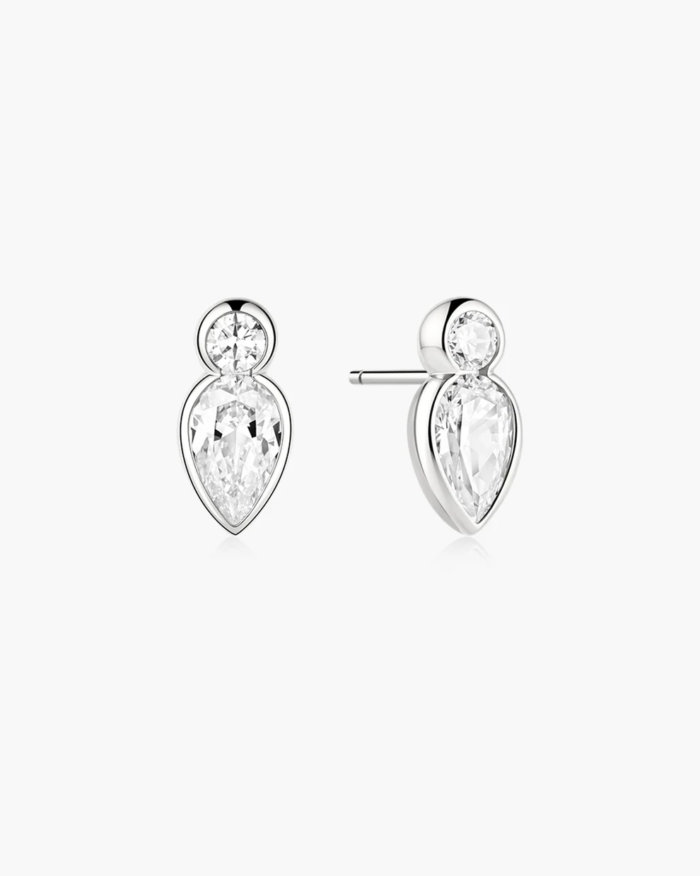 Boucles d'oreilles pour femme en argent 925, cubic zirconium - E076-04H - Ania Haie